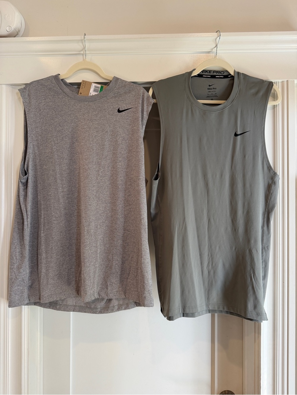 Nike Men’s Sleeveless Training Tanks Bundle - Heather Gray & Gray